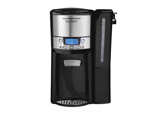 Photos - Coffee Maker Hamilton Beach 47900 Black Brew Station 12-Cup Dispensing Programmable Cof 