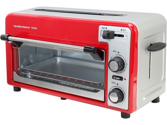 Hamilton Beach 22722 Red/Silver 2-Slice Toaster and Oven photo