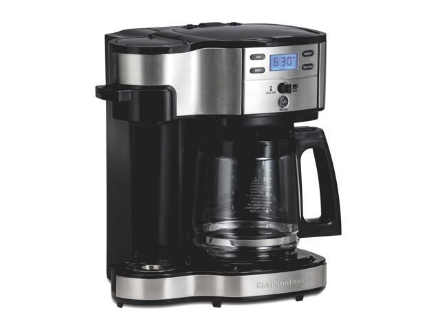 Hamilton Beach 49980R Black 2-Way Single Serve Brewer and Coffee Maker