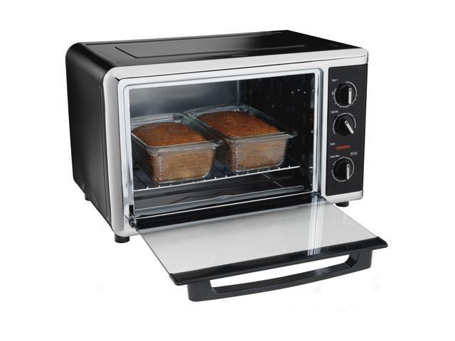 Hamilton Beach - Countertop Oven with Convection and Rotisserie - Black/Brushed Stainless Steel - image 6