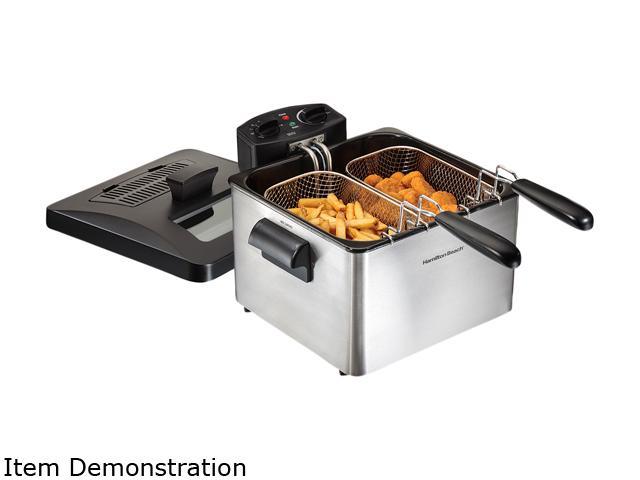 Hamilton Beach 35036 19 Cup Oil Capacity Professional-Style Deep Fryer with 2 Baskets photo