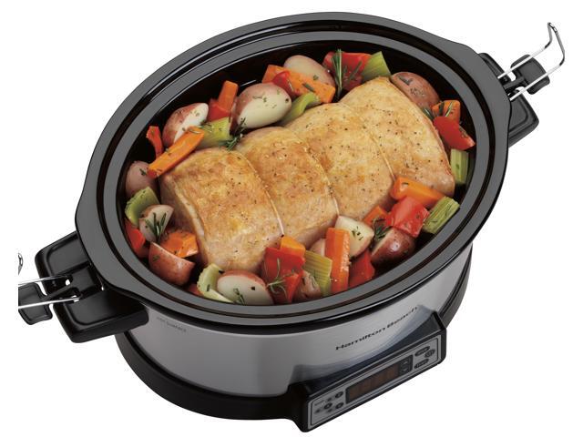 Hamilton Beach 33861 FlexCook 6 Qt. Stay or Go Slow Cooker