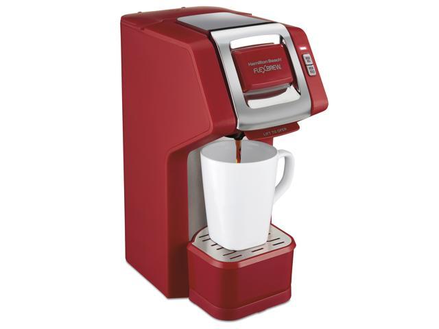 Photos - Coffee Maker Hamilton Beach 49945 FlexBrew Single-Serve , Red 