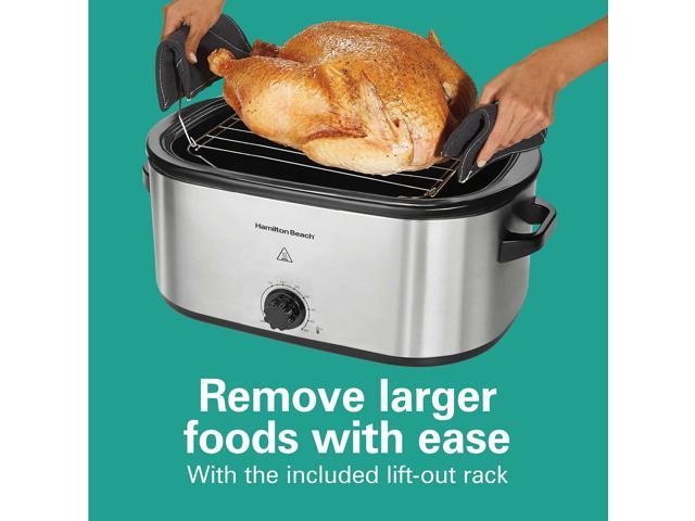 Hamilton Beach Electric Roaster Oven 22 Quarts, Stainless Steel (Model: 32215)