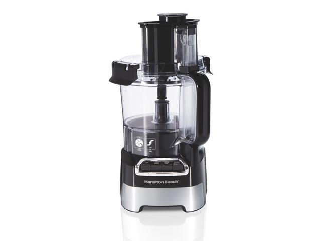 Hamilton Beach 70723 Black & Stainless 10 Cup Stack & Snap Big Mouth Food Processor photo
