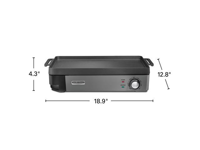 Hamilton Beach 38560 Professional Cast Iron Electric Grill 10' x 16' with Removable Cooktop