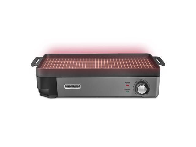 Hamilton Beach 38560 Professional Cast Iron Electric Grill 10' x 16' with Removable Cooktop