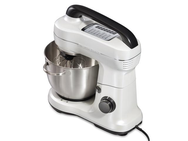 Hamilton Beach 63398 4 Quart 7 Speed Stand Mixer Pearly White