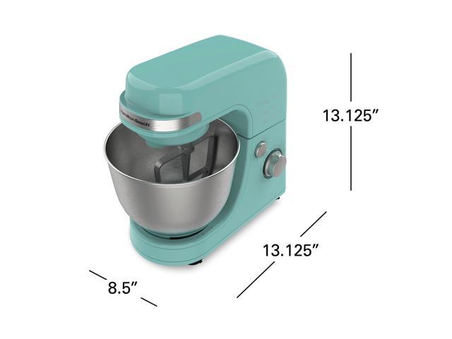 Hamilton Beach 63387 Stand Mixer 7 Speeds 4 Quart Capacity Aqua Blue