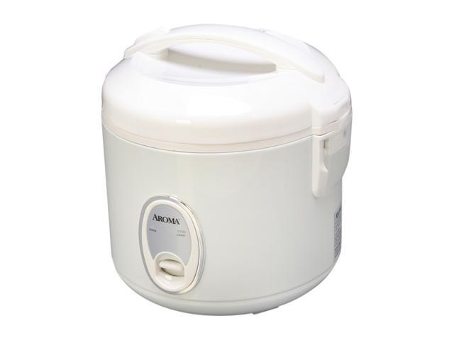 AROMA ARC-914S 8-Cup (Cooked) Cool-Touch Rice Cooker and Food Steamer, White photo