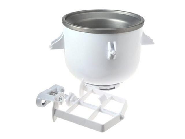 KitchenAid KICA0WH Ice Cream Maker Attachment for Stand Mixer White photo
