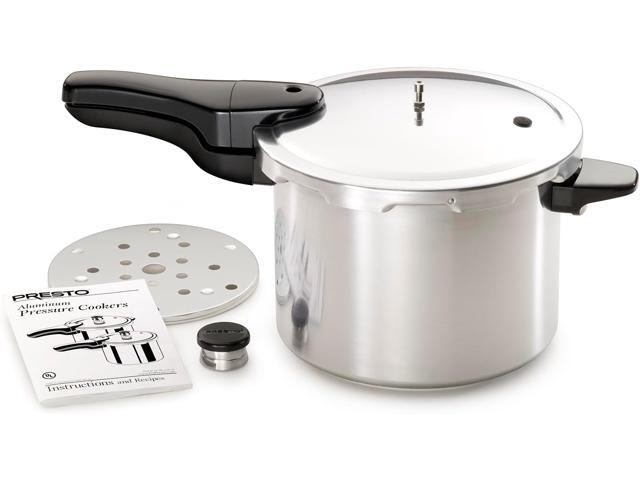 Presto 01264 6-Quart Aluminum Pressure Cooker, Silver