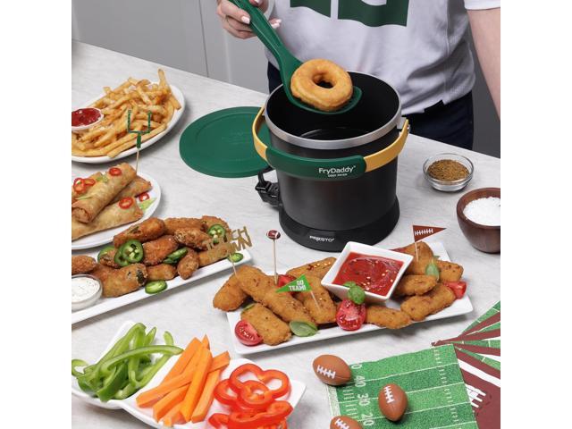 Presto 05427 FryDaddy Electric Deep Fryer, Green/Gold
