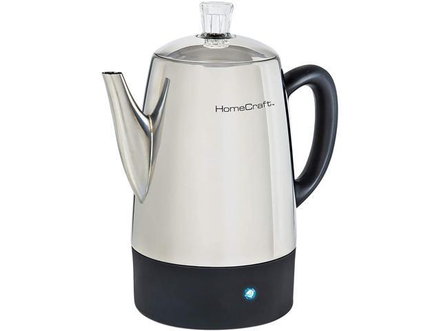 Photos - Coffee Maker Nostalgia Electrics HCPC10SS Stainless steel HomeCraft 10-Cup Stainless St