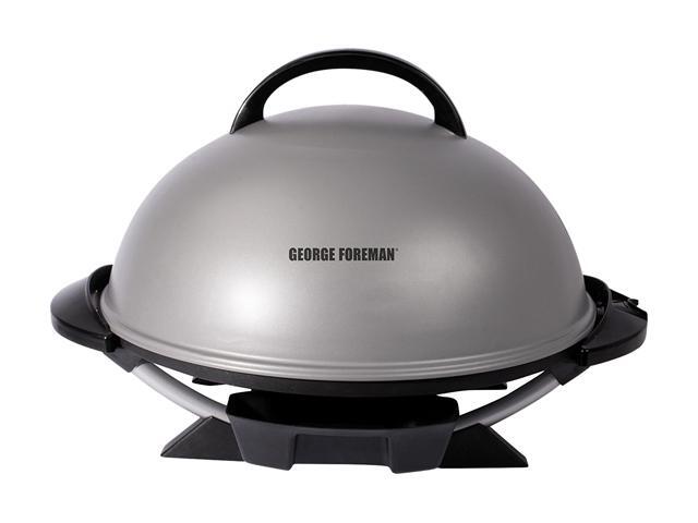 George Foreman GFO240S 15-Serving Indoor/Outdoor Electric Grill, Silver