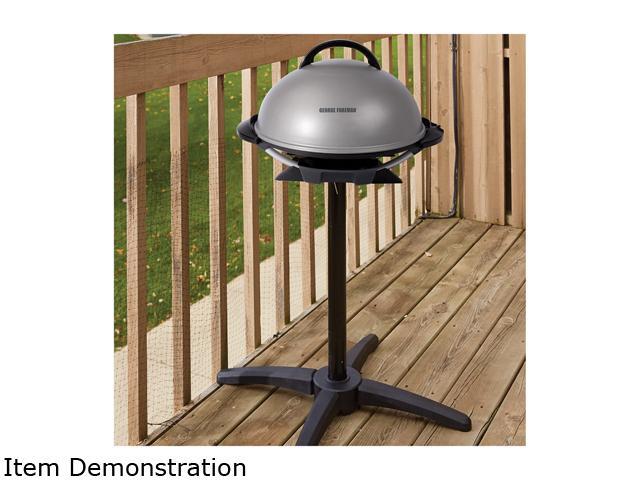 George Foreman GFO240S 15-Serving Indoor/Outdoor Electric Grill, Silver