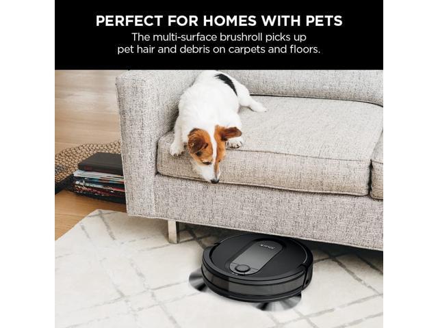 Shark RV990CA EZ Robot Vacuum with Row-by-Row Cleaning, Powerful Suction, Perfect for Pet Hair, Wi-Fi, Carpets & Hard Floors