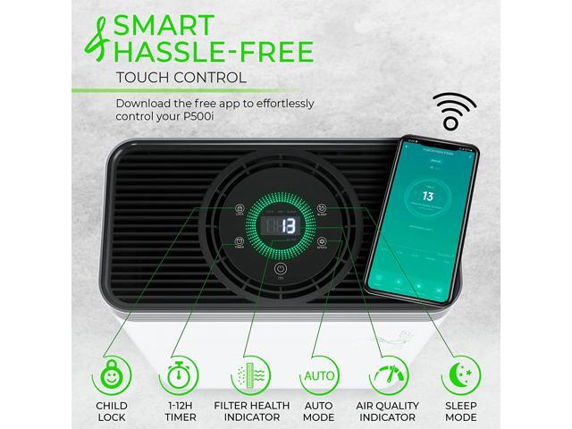 Treblab PURO²XYGEN P500 Hepa Home Air Purifier - Up to 550 sqft Large Room Air Purifier - HEPA, True HEPA, Activated Carbon P500I