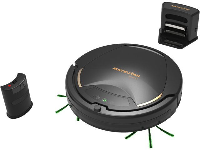 MATSUYAN VESTA G Robot Vacuum and Air Purifier 2 in 1, Super-Thin, 1831Pa Super-Strong Suction, Quiet, Self-Charging Robotic Vacuum Cleaner, Cleans...