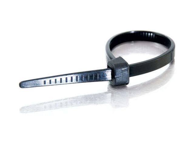 C2G 43038 7.5in Cable Ties - Black - 100pk