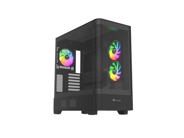 Thermaltake View 290; Mid Tower; 3x120mm ARGB Lite Fans Included; 360mm Radiator Support; 450mm GPU Clearance; Hidden Connector Support; Rotatable.