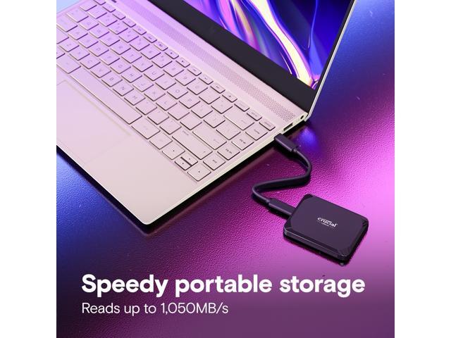 Crucial - X9 4TB External USB-C SSD - Black - image 3