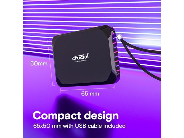 Crucial - X9 4TB External USB-C SSD - Black - image 7