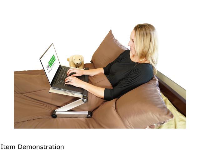 WorkEZ Executive Laptop Stand for Desk Adjustable Height computer lap desk for laptop aluminum laptop cooling stand adjustable laptop desk for bed...