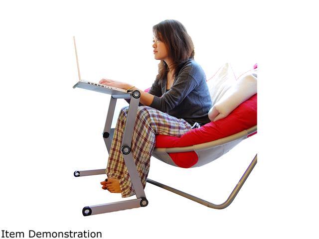 WorkEZ Executive Laptop Stand for Desk Adjustable Height computer lap desk for laptop aluminum laptop cooling stand adjustable laptop desk for bed...
