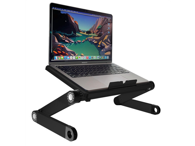 WorkEZ Light Adjustable Laptop Stand - Lightweight Adjustable Lap Desk for Laptop Desk Ergonomic Laptop Riser For Desk Laptop Stand for Bed...