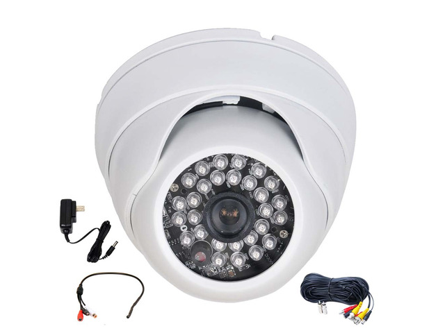 VideoSecu Outdoor Indoor Weatherproof 600TVL High Resolution Security Camera IR Day Night Built-in 1/3' Sony Effio CCD 3.6mm Wide Angle View Vandal...