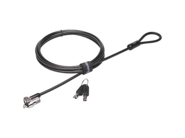 Kensington MicroSaver Cable Lock - Black, Silver - Carbon Steel - For Notebook LOCK BULK PACKAGING - K65020WW