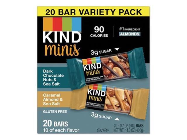 ( best by 04 Jul 2024) KIND Minis Dark Chocolate & Caramel Almond - 14oz/17ct