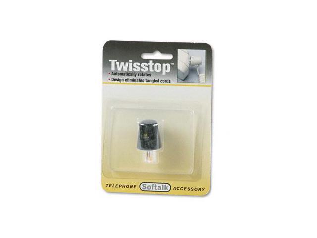 Softalk Twisstop Rotating Phone Cord Detangler, Black 1501