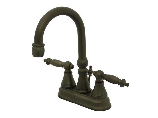 Photos - Other Power Tools Kingston Brass KS2615TL 4 Inch Center High Rise Spout Lavatory Faucet - Oi 