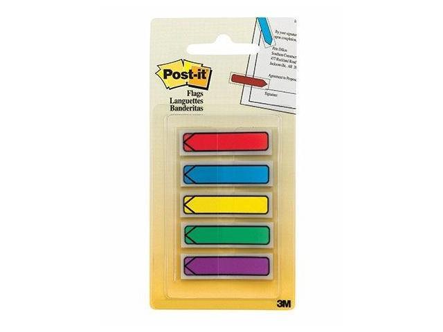 3M MMM684ARR1 Post It Flags.47X1.7 Asst Colors- 20 Flgs
