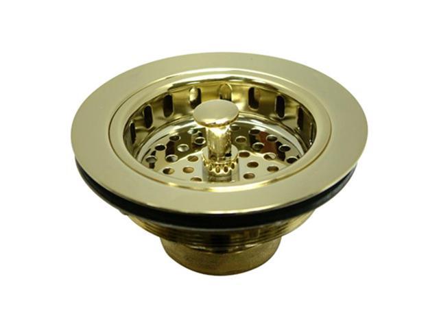 Kingston Brass KBS1002 Kitchen Sink Strainer - Polished Brass