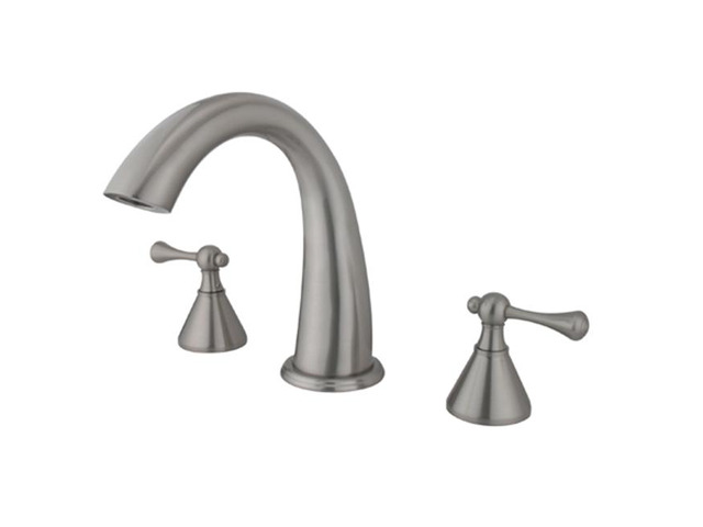 Kingston Brass KS2368BL 8 Inch -18 Inch Widespread Roman Tub Filler - Satin Nickel