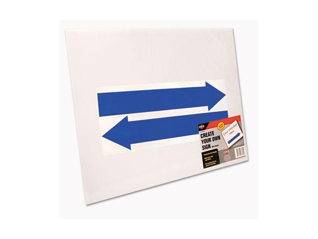 Cosco 098055 Stake Sign, Blank White, Includes Directional Arrows, 15 x 19