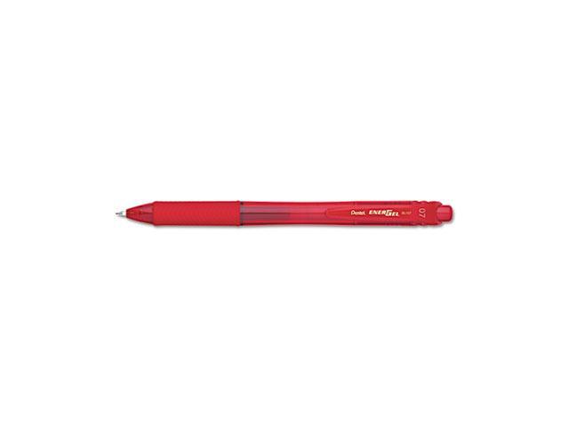 EnerGel X Roller Ball Retractable Gel Pen, Red Ink, Dozen