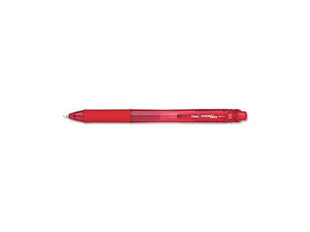 EnerGel X Roller Ball Retractable Gel Pen, Red Ink, Fine, Dozen
