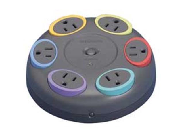Kensington KMW62634 Surge Protector- 330 Volt- 16ft.- 6 Outlets- 1500 Joules- Gray