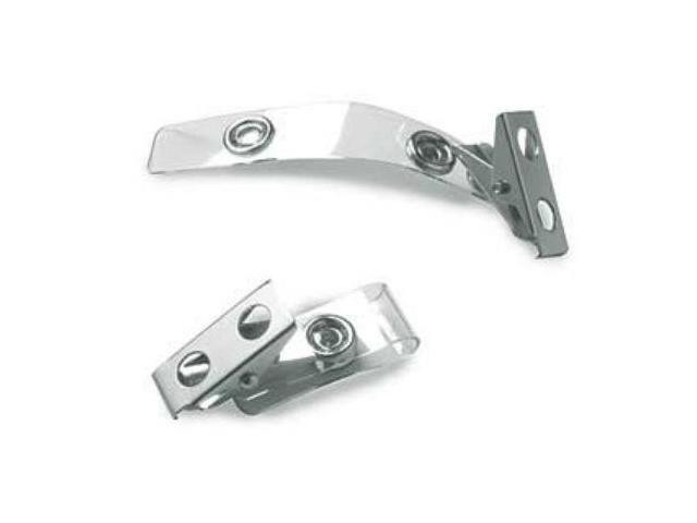SICURIX Button ID Badge Strap Clips Clip 25 Pack CLEAR - 68010