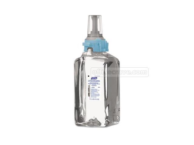 Gojo 880403CT Adv. Green Cert. Instant Hand Sanitizer Refill, 1200mL, FragranceFree, 3-Ctn