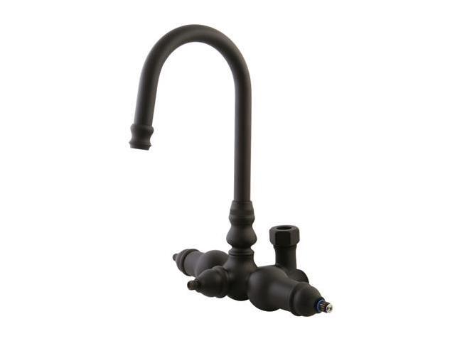 Kingston Brass ABT200-5 Goose Neck Faucet with Back Outlet & Diverter