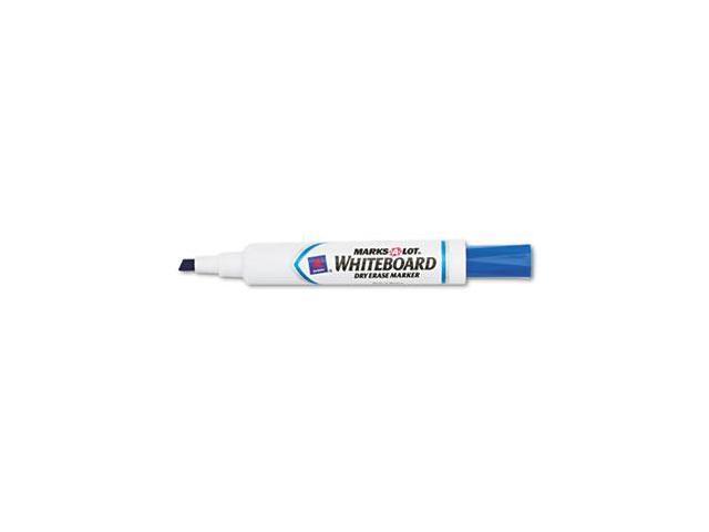Avery Marks-A-Lot Dry-Erase Markers Chisel Tip Blue Ink 12/Pk 24406