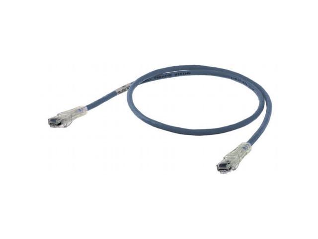 HUBBELL PREMISE WIRING HC6B03 Patch Cord, Speed Gain, Cat6, Slim, Blue, 3'