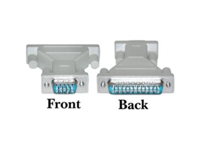 DB9 Male / DB25 Male, AT Modem Adaptor, Molded