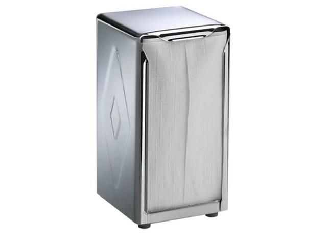 San Jamar H900X Tabletop Napkin Dispenser, Tall Fold - Chrome