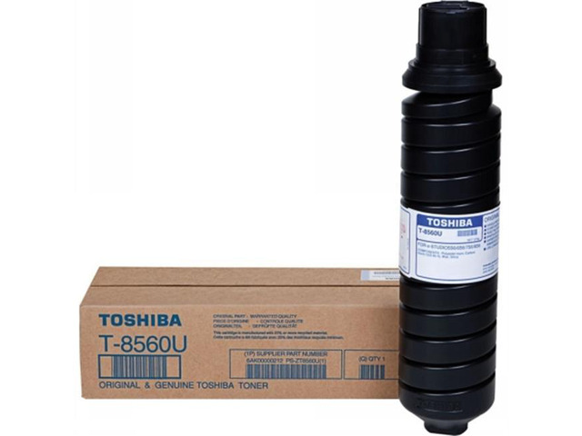 Black Toner Cartridge for Toshiba T-8560 E STUDIO 556, E STUDIO 656, E STUDIO 756, E STUDIO 856, Genuine Toshiba Brand